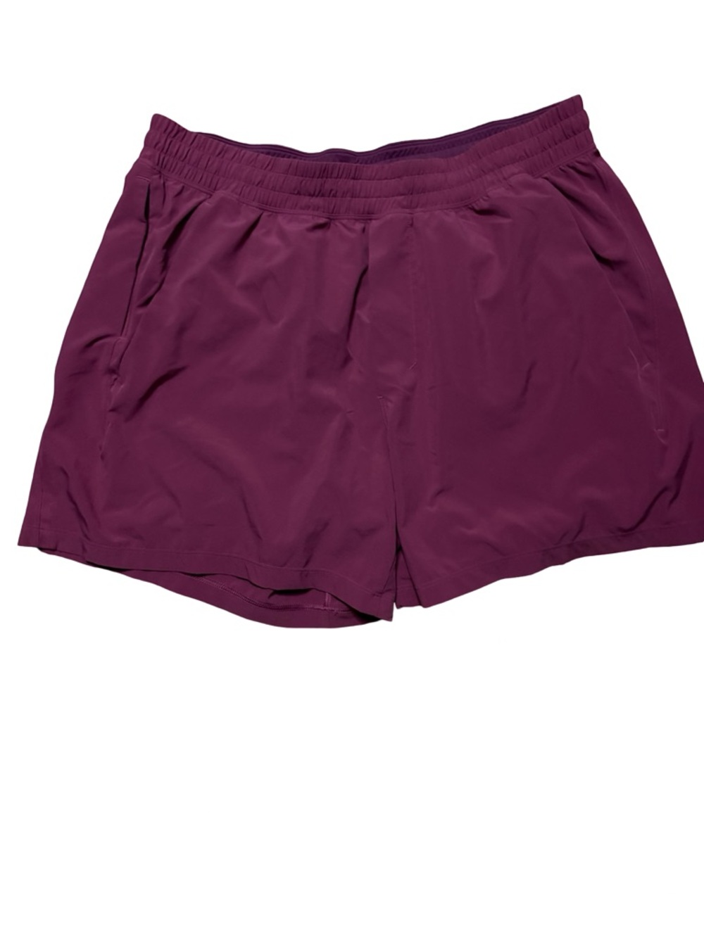 Lululemon Pace Breaker Linerless Athletic Shorts Plum Berry Purple Men's Size XL